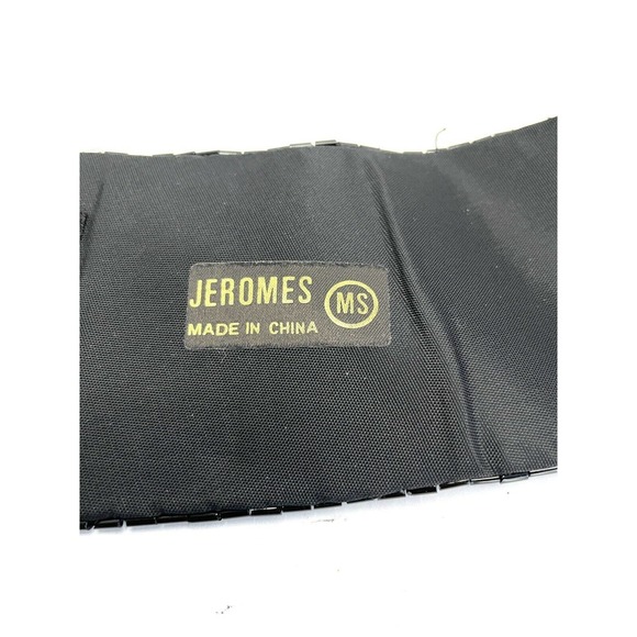 Vintage Jeromes Black Beaded Embellished Statement Belt Size 26 - Picture 8 of 9